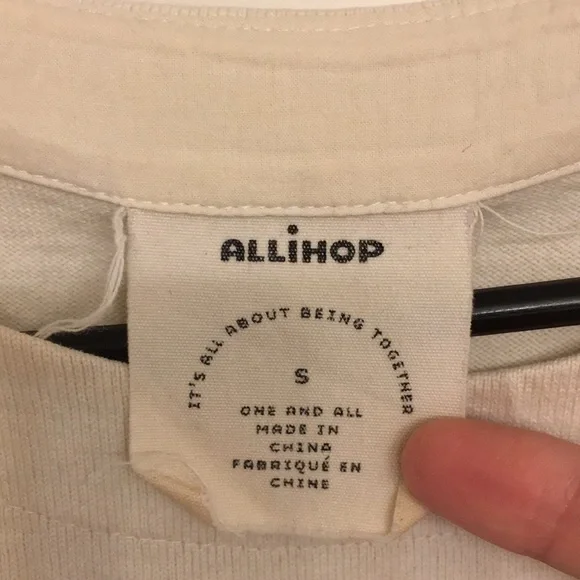 Anthropologie Allihop cream dress with navy stripes size Small - Picture 3 of 7